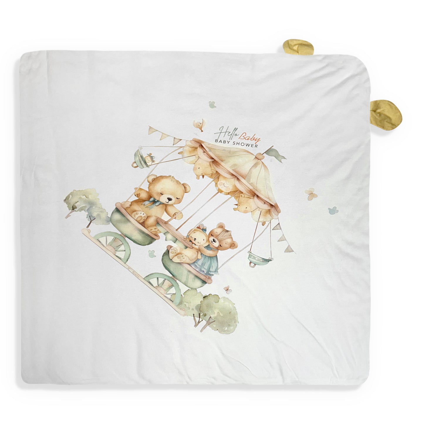 Blue Hooded Blanket Wrap