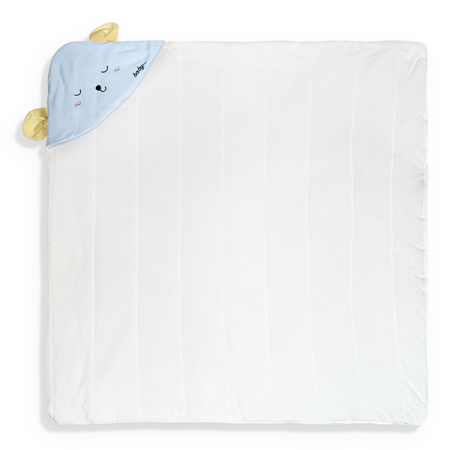 Blue Hooded Blanket Wrap