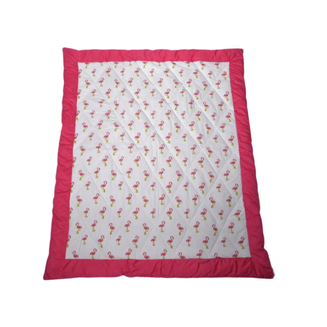 Pink Flamingo Toddler's Quilt