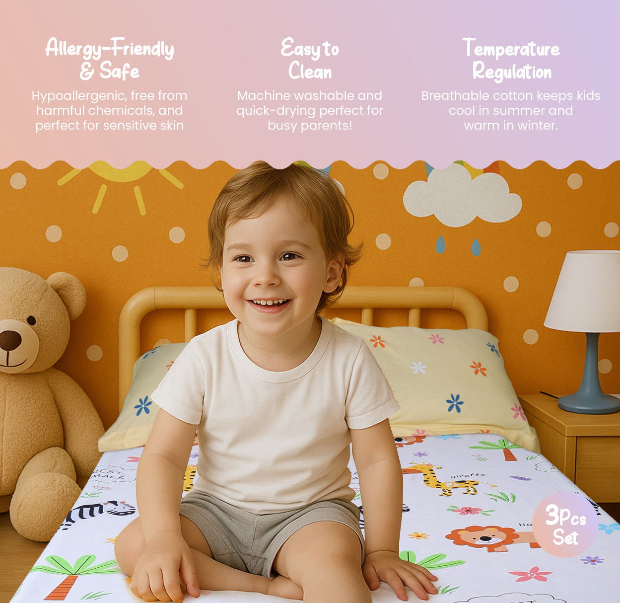 Jungle Safari Double Bedsheet