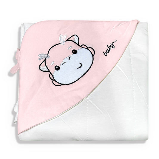 Pink Hooded Blanket Wrap