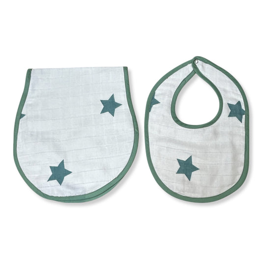 Starstuck Bib n Burp Cloth