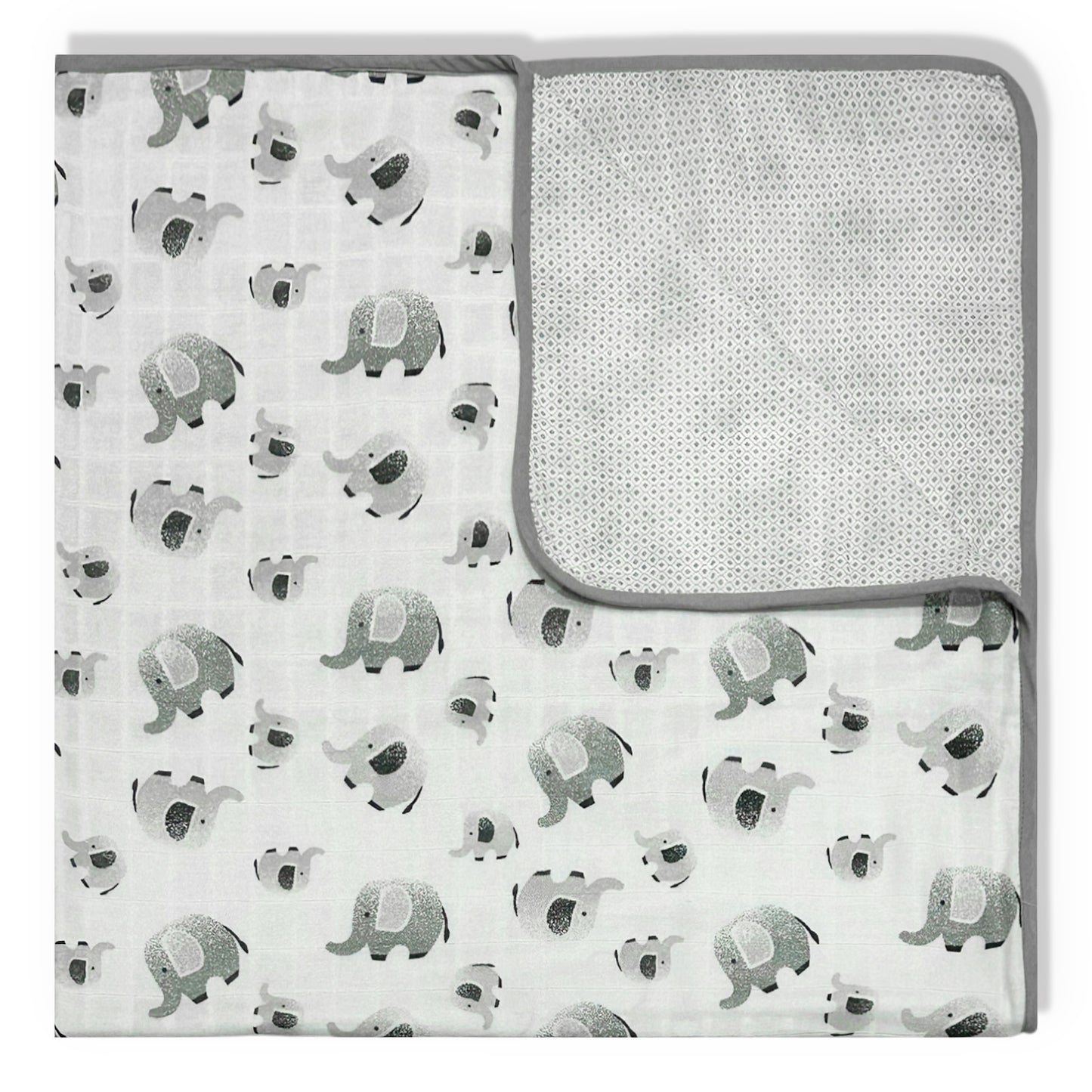 Grey Trunk Muslin Blanket