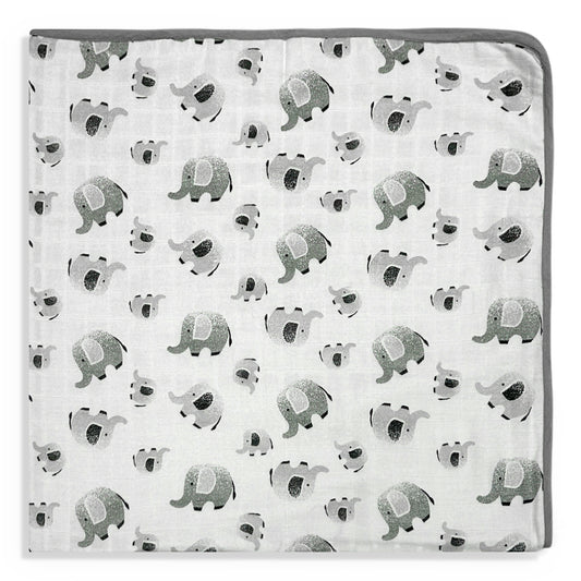 Grey Trunk Muslin Blanket