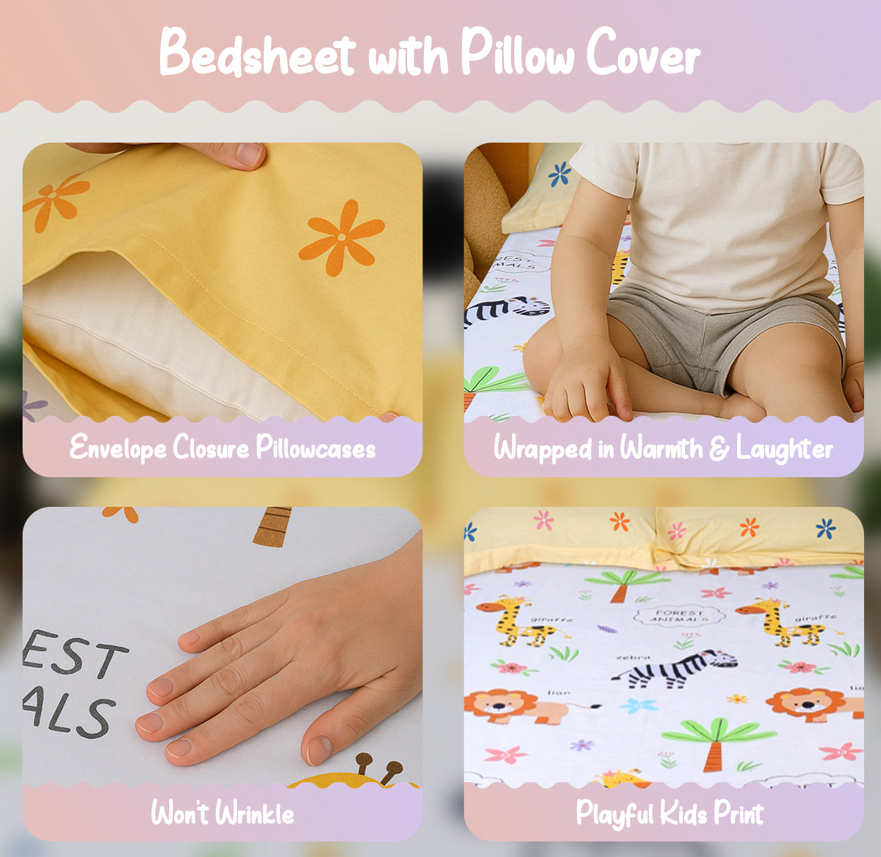 Jungle Safari Double Bedsheet