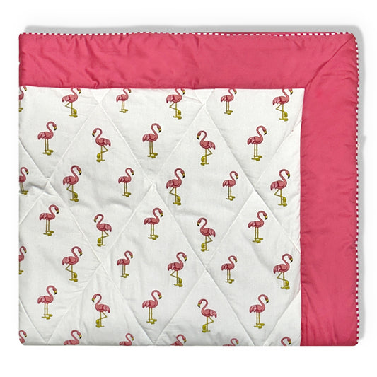 Pink Flamingo Toddler's Quilt