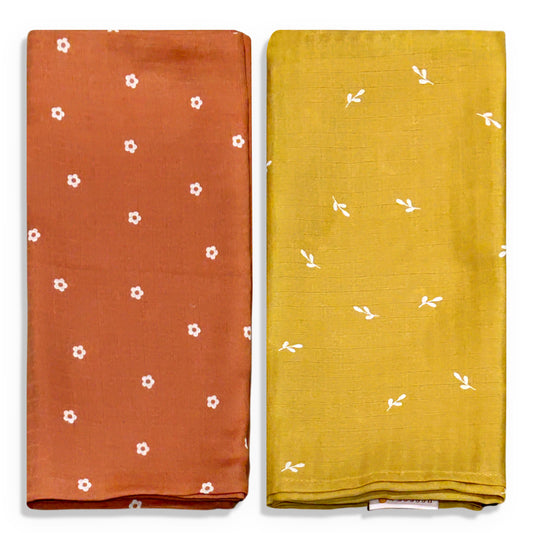 Autumn Meadow Set of Two Swaddle