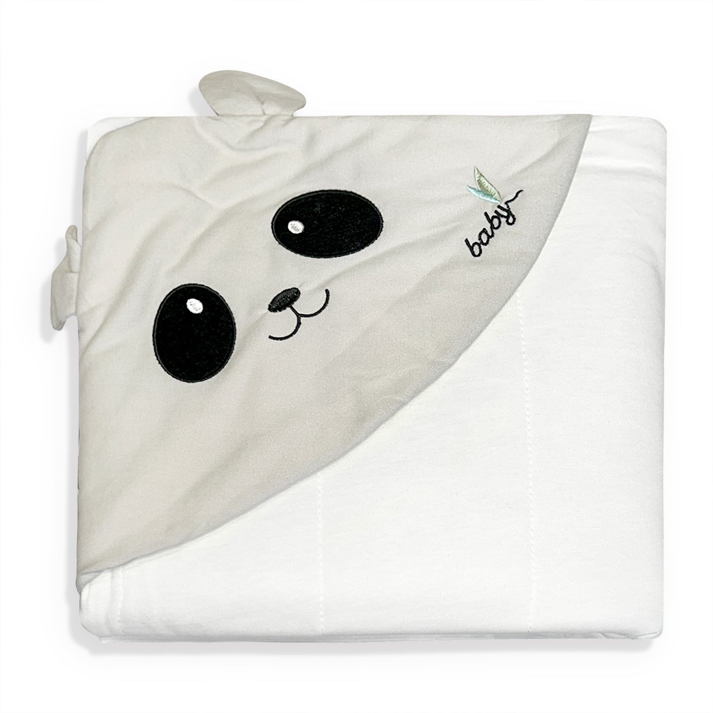 Grey Hooded Blanket Wrap