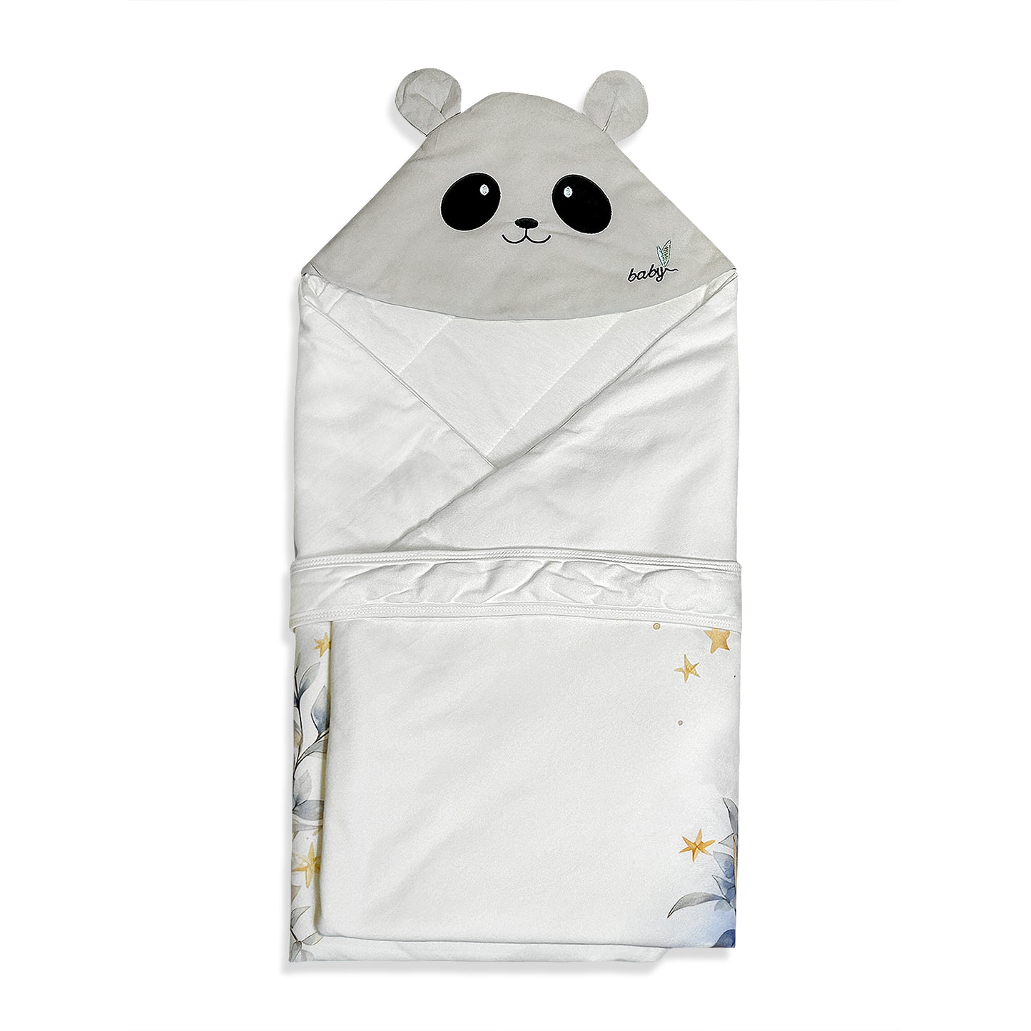 Grey Hooded Blanket Wrap