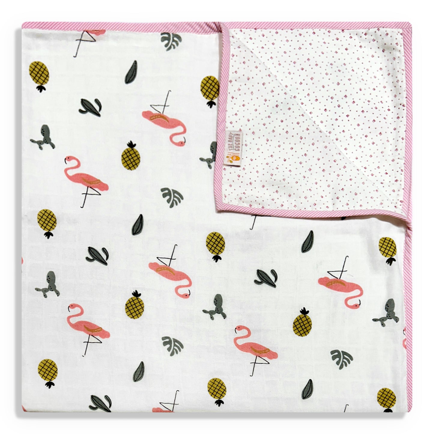 Flamingo's Muslin Blanket