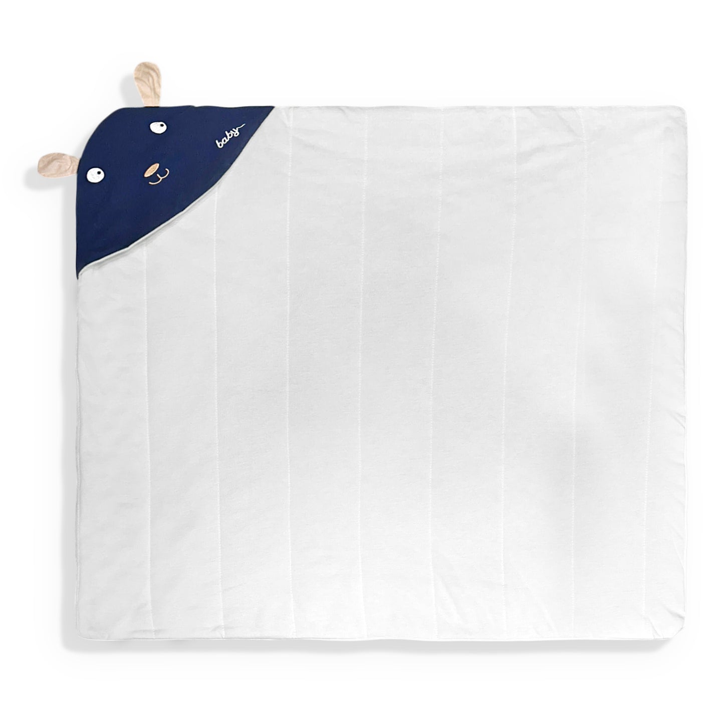 Navy Hooded Blanket Wrap