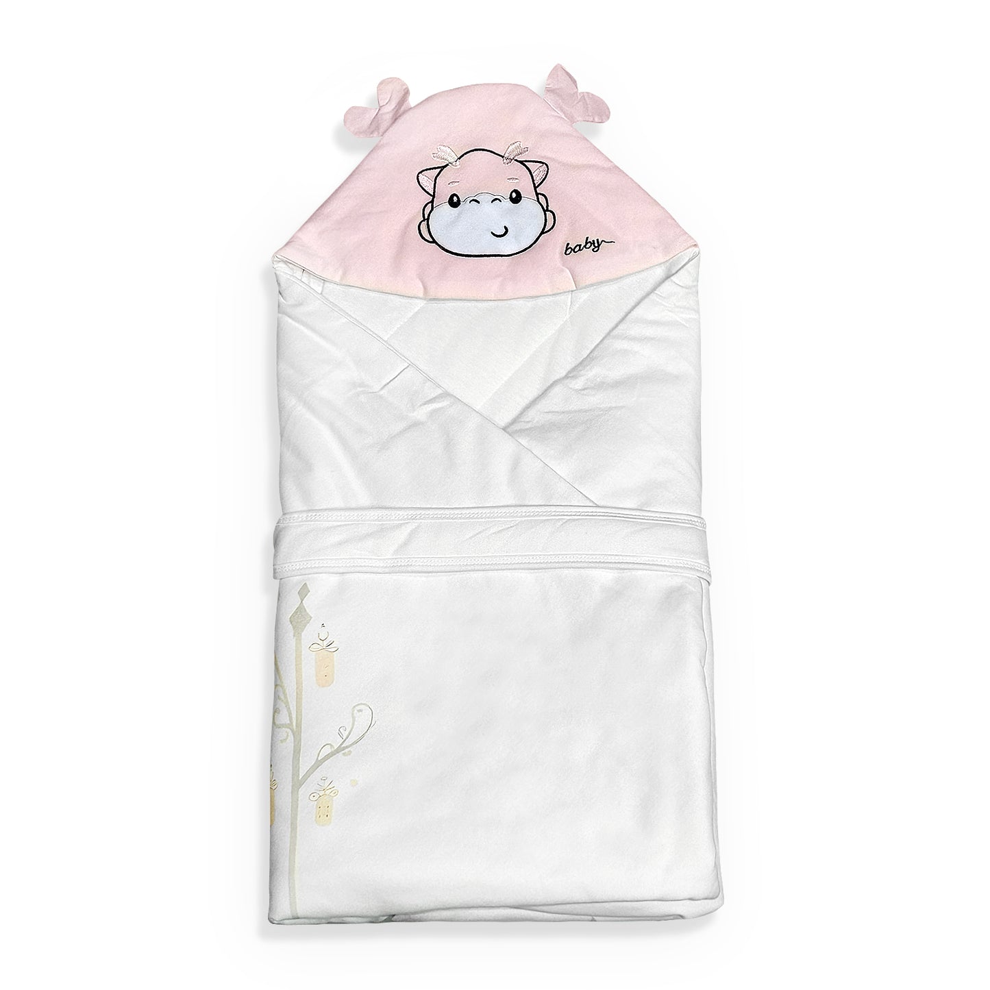 Pink Hooded Blanket Wrap