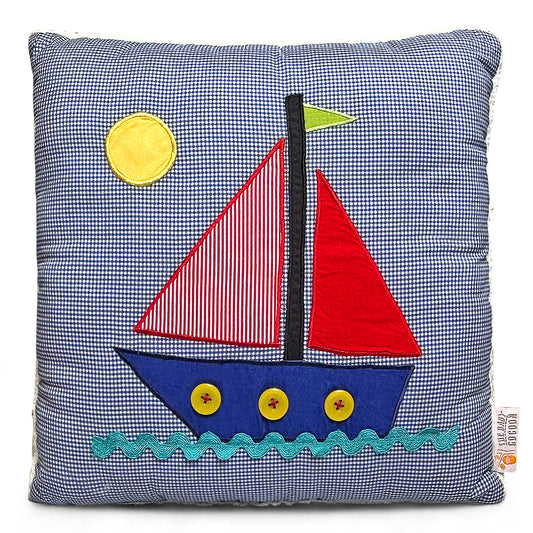 Sailboat Pre-Filled Cushion