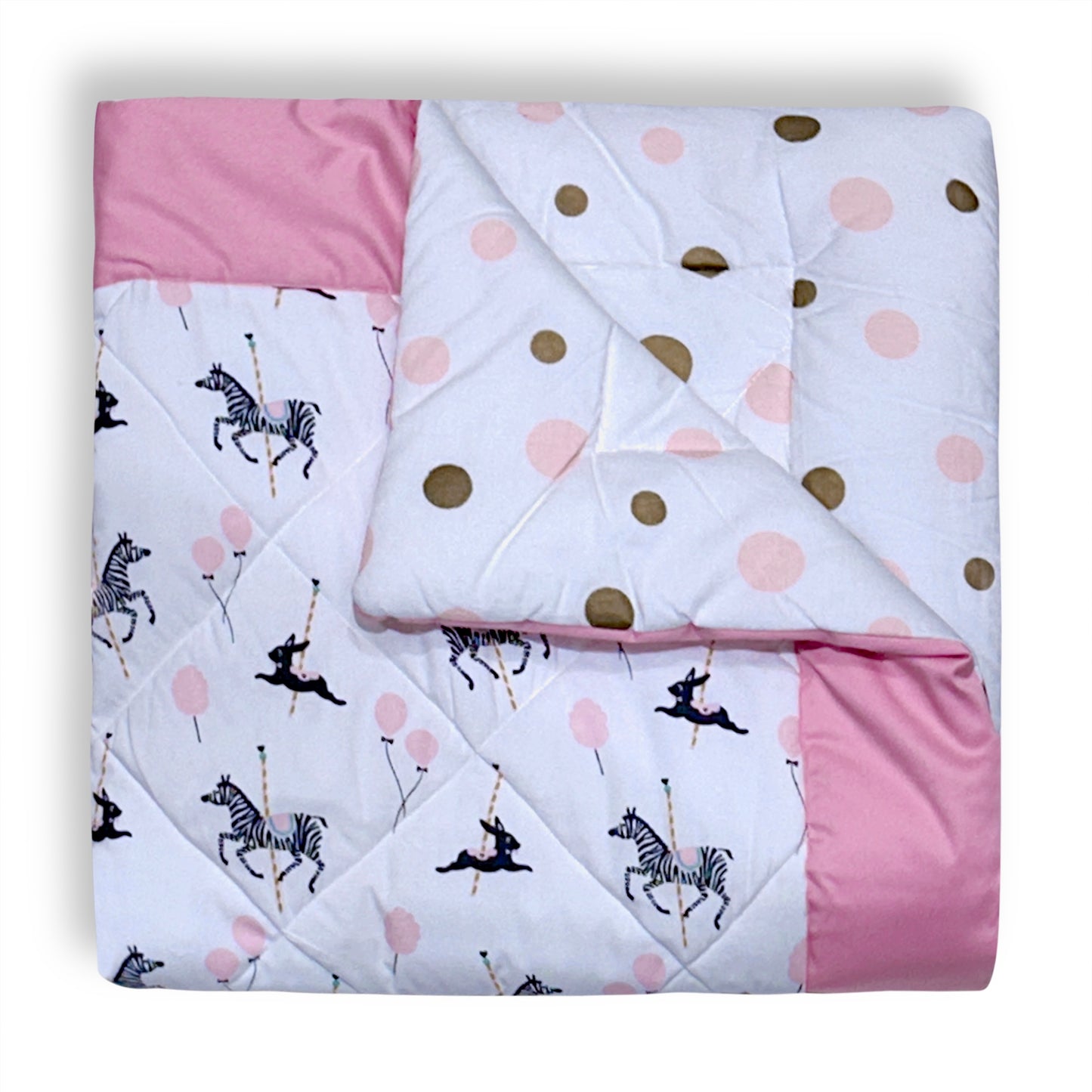 Zebra Carousel Cot Set