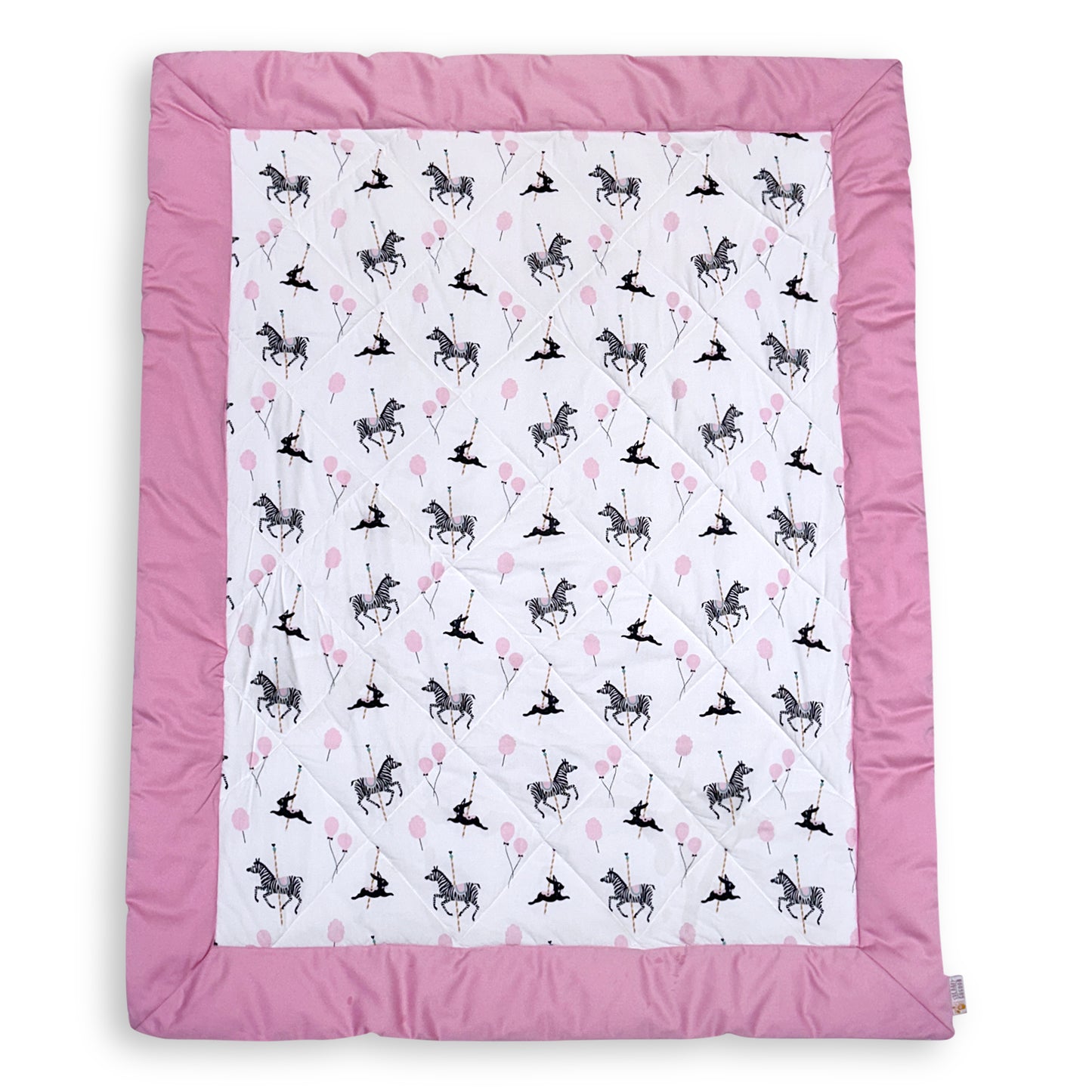 Zebra Carousel Cot Set