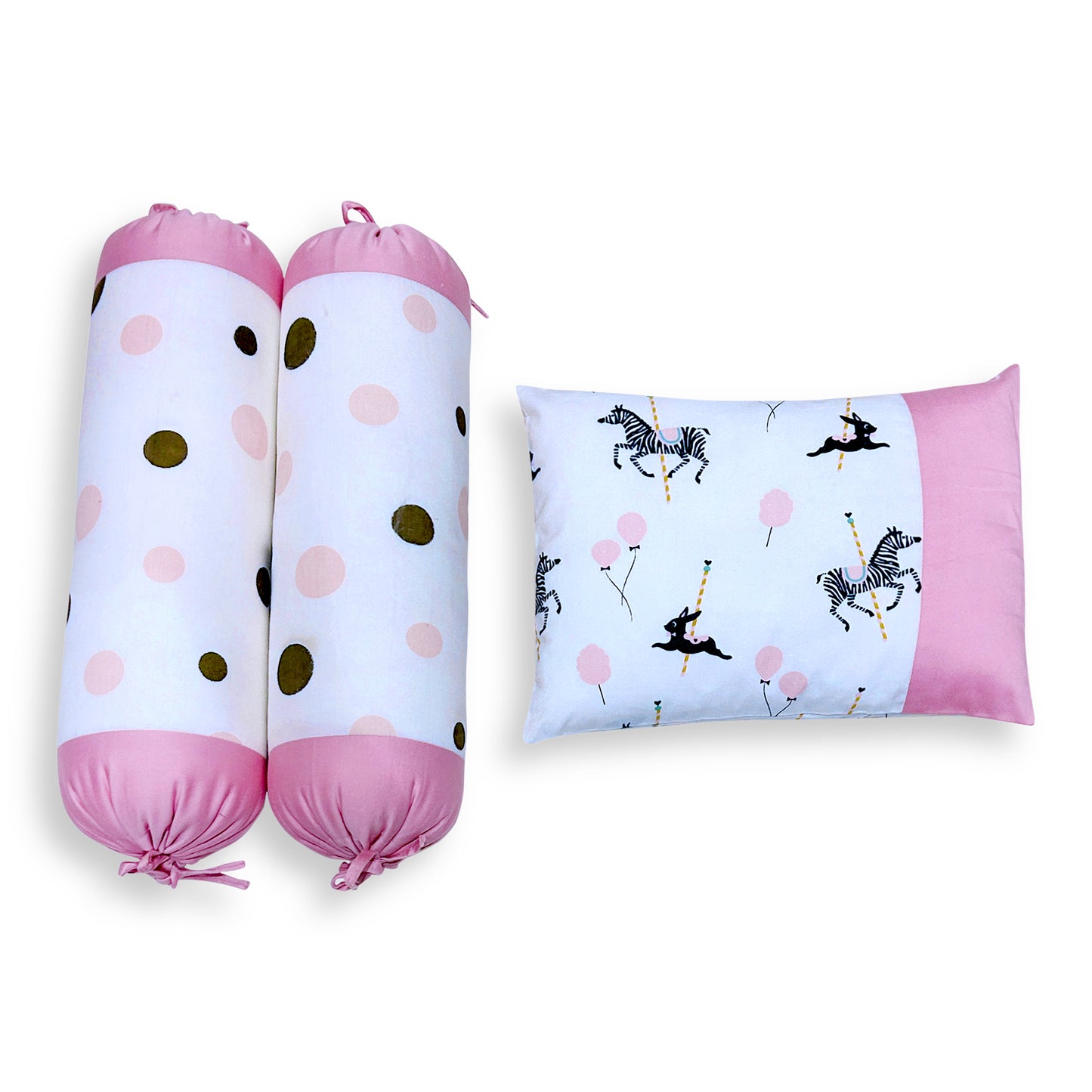 Zebra Carousel Cot Set